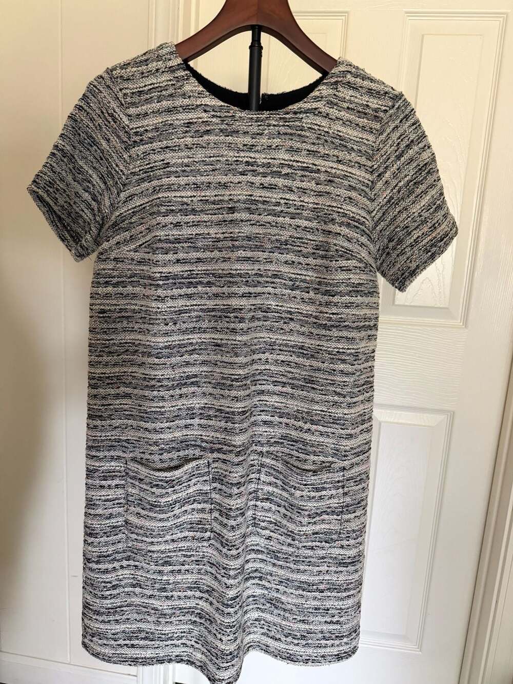 Striped Black and White Women's Dress